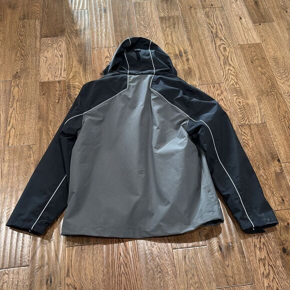 Men’s Lands End 3 in 1 Jacket. Black/Gray. Sz L - Picture 4 of 7